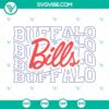 Buffalo Bills football team logo SVG download with PNG digital file design.