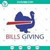 Buffalo Bills Thanksgiving turkey SVG files with NFL Thanksgiving theme, includes downloadable PNG format. Perfect for football fans.