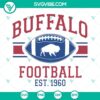 Buffalo Bills football themed SVG files, featuring "Est 1960" design element. Perfect for Go Bills fans.