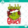 Buffalo Plaid Daddy Grinch PNG Download - Festive Dad Christmas design for digital use.