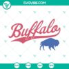 Buffalo Bills SVG downloads featuring football and buffalo images. Perfect for sports fans and crafting projects.