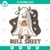 Bull Sheet SVG download with Cow Ghost and Western Halloween designs, perfect for spooky projects.