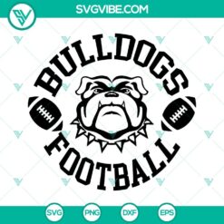 University of Georgia Bulldogs football team logo SVG design with team mascot.