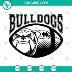 Georgia Bulldogs football themed SVG, PNG, DXF, and EPS files for digital crafting projects.