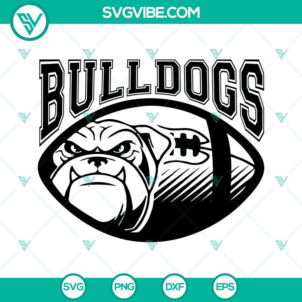 Bulldogs Football SVG, Georgia Bulldogs SVG PNG DXF EPS Files Georgia Bulldogs football themed SVG, PNG, DXF, and EPS files for digital crafting projects.