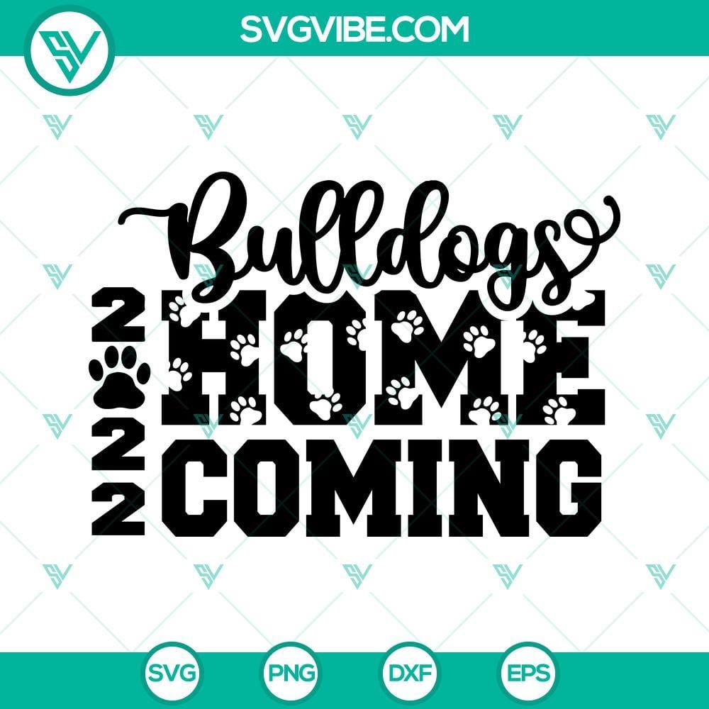 Bulldogs Homecoming 2022 SVG, Homecoming SVG, Hoco 2022 SVG, Bulldogs SVG Bulldogs Homecoming 2022 SVG files with Hoco designs, perfect for homecoming decorations and apparel.