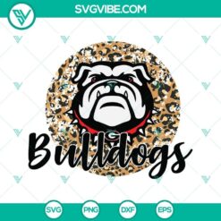 Bulldogs SVG images with Georgia Bulldogs logo. Ga Bulldog SVG file design for fan apparel.