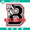 Georgia Bulldogs SVG design featuring Bulldogs logo and mascot face, ideal for fans and sports supporters.