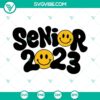 Bundle of Senior 2023, Class Of 2023, and Graduation 2023 SVG files for digital crafting projects. Perfect for students graduating in 2023.