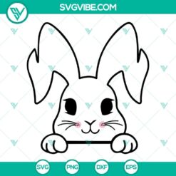Peek a Boo Bunny face SVG images bundle for download, featuring cute bunny graphics. Ideal for Easter crafts and projects.
