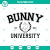 Bunny University SVG Files, Funny Easter SVG design with PNG, DXF, and EPS files for crafting projects.