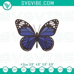 Butterfly Embroidery File, Butterfly Wings Embroidery Pattern