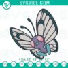 Pokemon Butterfree embroidery design file for machine, featuring intricate butterfly design perfect for crafting projects.
