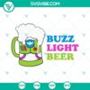 Buzz Light Beer, Toy Story, Buzz Lightyear SVG images by Disney for crafts. Fans can download these SVG files for projects.