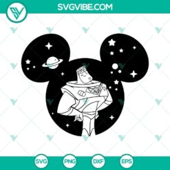 Buzz Lightyear Mickey Ears SVG files with Buzz Lightyear design for Disneyland fans.