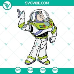 Buzz Lightyear SVG download with DXF, EPS, PNG files. Ideal for Cricut cutting, featuring detailed vector clipart. Ideal for crafts and projects.