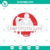 Camp Crystal Lake and Jason Voorhees horror Halloween SVG files for digital designs.