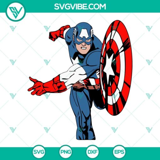 Captain America SVG Files Bundle, Superhero SVG Download, Marvel Avengers SVG Download 3