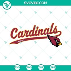 Arizona Cardinals SVG files with team logos, mascot, and design elements in various formats for Cricut and other cutting machines.