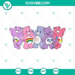 Care Bears 16oz Libbey can glass wrap SVG file featuring a cartoon cup wrap design. Ideal for DIY creations or craft projects.
