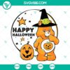 Care Bears Happy Halloween SVG design with bear pumpkin, perfect for Halloween crafting. Instant download file.