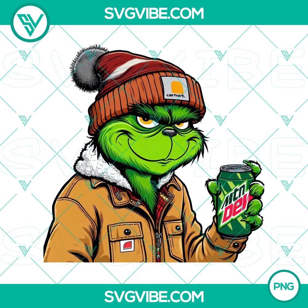Carhartt Grinch With Mountain Dew PNG Download Files Carhartt Grinch With Mountain Dew PNG design, perfect for digital download.