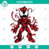 Carnage Venom 2 SVG Files, Venom Carnage SVG Images PNG DXF EPS for digital download, superhero themed designs.