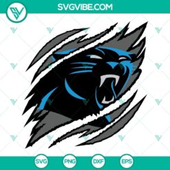 Carolina Panthers ripped claw SVG images, perfect for Carolina Panthers fans. Download high-quality SVG files.