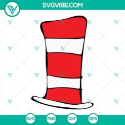 Cat in the Hat Dr Seuss SVG bundle with various file formats for Cricut, featuring iconic characters and designs suitable for crafting projects.