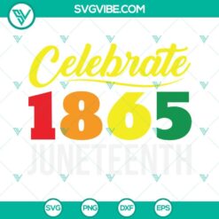 1865 Juneteenth SVG images for celebrating Black History, featuring Juneteenth 1865 design elements.