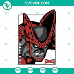 Dragon Ball SVG design featuring cells, includes SVG files in PNG, DXF, and EPS formats.