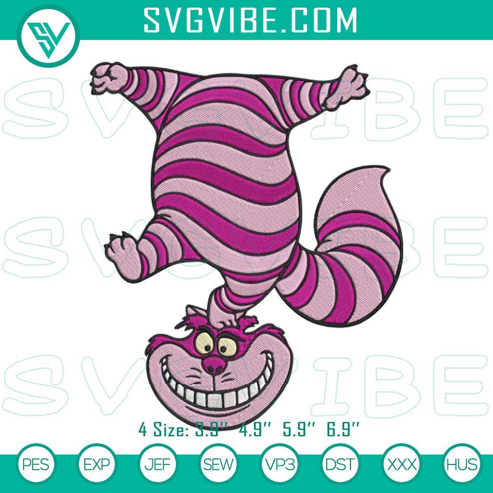 Cheshire Cat Embroidery Design, Alice In Wonderland Cat Embroidery File Cheshire Cat embroidery design featuring the iconic character from Alice In Wonderland. Ideal for themed projects.
