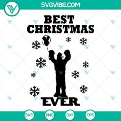 Chewbacca Star Wars Christmas SVG files with Best Christmas Ever design for holiday crafting projects.