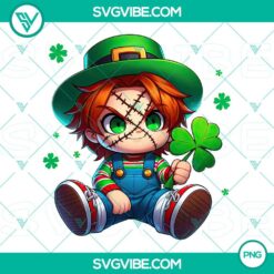 Chibi Baby Chucky PNG Download showcasing cute horror killer character, ideal for Halloween designs and fan art.