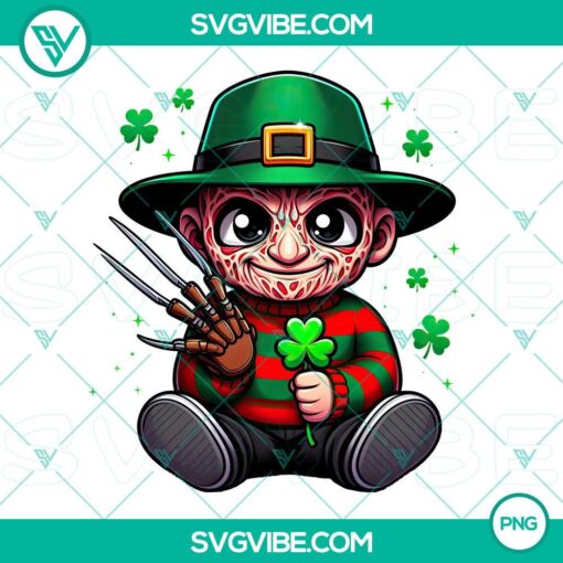 Chibi Freddy Krueger PNG file. Cute horror character design for download.