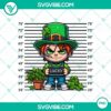 Chibi horror killer characters in St. Patrick's Day theme PNG file bundle for digital use. Ideal for horror-themed designs.