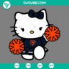 Chicago Bears Hello Kitty Cheerleader SVG, PNG, DXF, and EPS cut files for crafting projects featuring a cute and unique design.