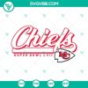 Chiefs Super Bowl LVII SVG Images for 2023 season, KC Chiefs SVG Files for football fans, digital design for NFL fans.