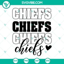 Kansas City Chiefs football SVG files, perfect for DIY projects, digital crafting, and fan merchandise. Great for NFL fans.