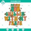 Chillin With My Peeps Svg design, featuring a humorous Easter theme with cute peeps graphic. Perfect for Easter crafts and projects.