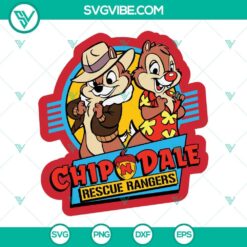 Chip And Dale Rescue Rangers themed SVG, PNG, DXF, EPS cut files for Cricut - digital design for crafting projects.