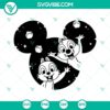 Chip and Dale SVG with Disney Ears and Rescue Rangers theme for crafting projects, Disney fan art.