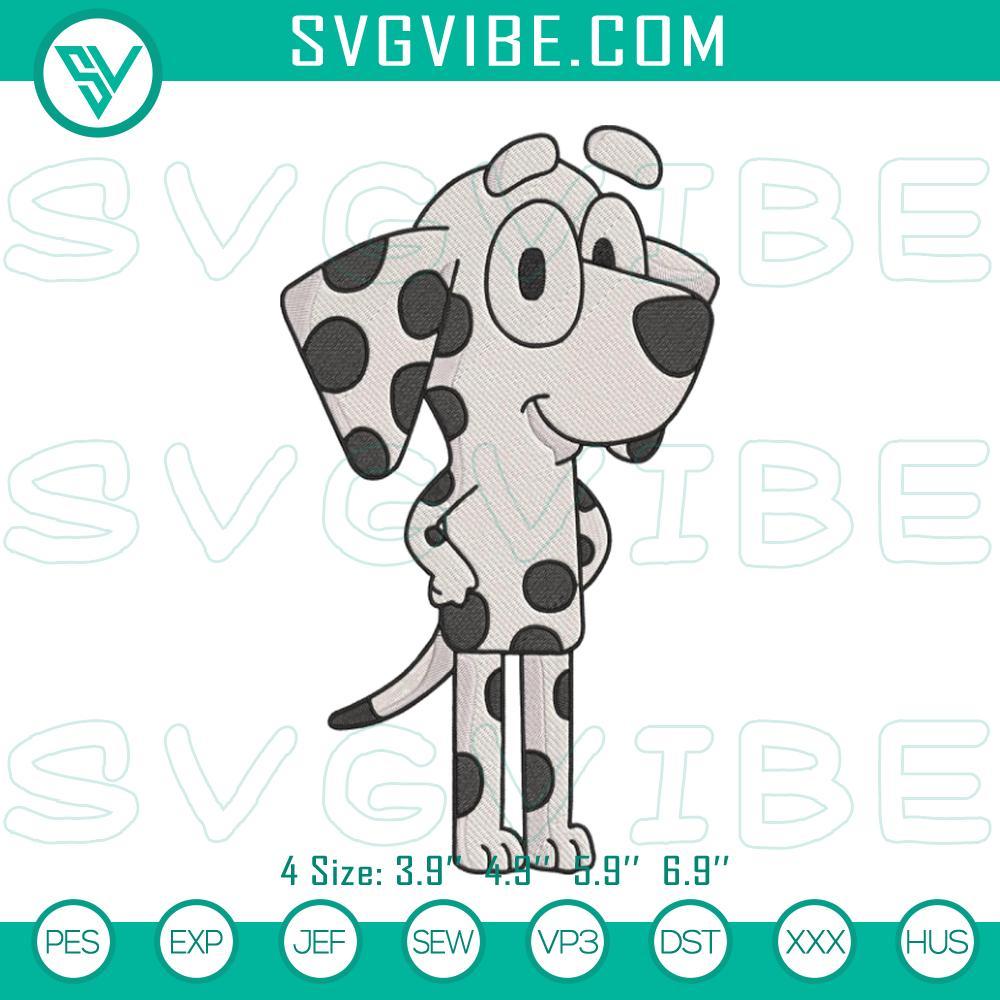 Chloe Bluey Cartoon Machine Embroidery Design Files Chloe Bluey embroidery design with cartoon stitch file, ideal for digital projects, cute and colorful character.