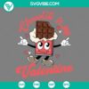 Valentine's Day themed SVG files with chocolate and love-themed designs in various formats. Perfect for DIY crafts and projects.