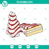 Christmas Cake Tree SVG file with Little Debbie design, ideal for Christmas Tree Cake decorations.