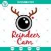 Christmas Cam SVG download bundle featuring Santa Cam, Elf Cam, and Reindeer designs. Perfect for holiday crafts and decorations.