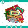Christmas cassette tapes SVG images with 90s Christmas music theme, perfect for holiday crafts and projects.