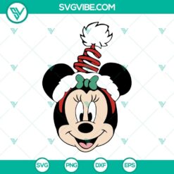 Christmas Disney characters in festive designs SVG bundle for download. Perfect for holiday-themed crafts and projects.