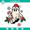 Spooky Christmas Santa hat SVG design with a ghostly twist, perfect for festive projects.