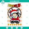 Christmas Goku Ugly Sweater SVG file with Dragon Ball Z theme, festive holiday design perfect for Christmas apparel, PNG included.